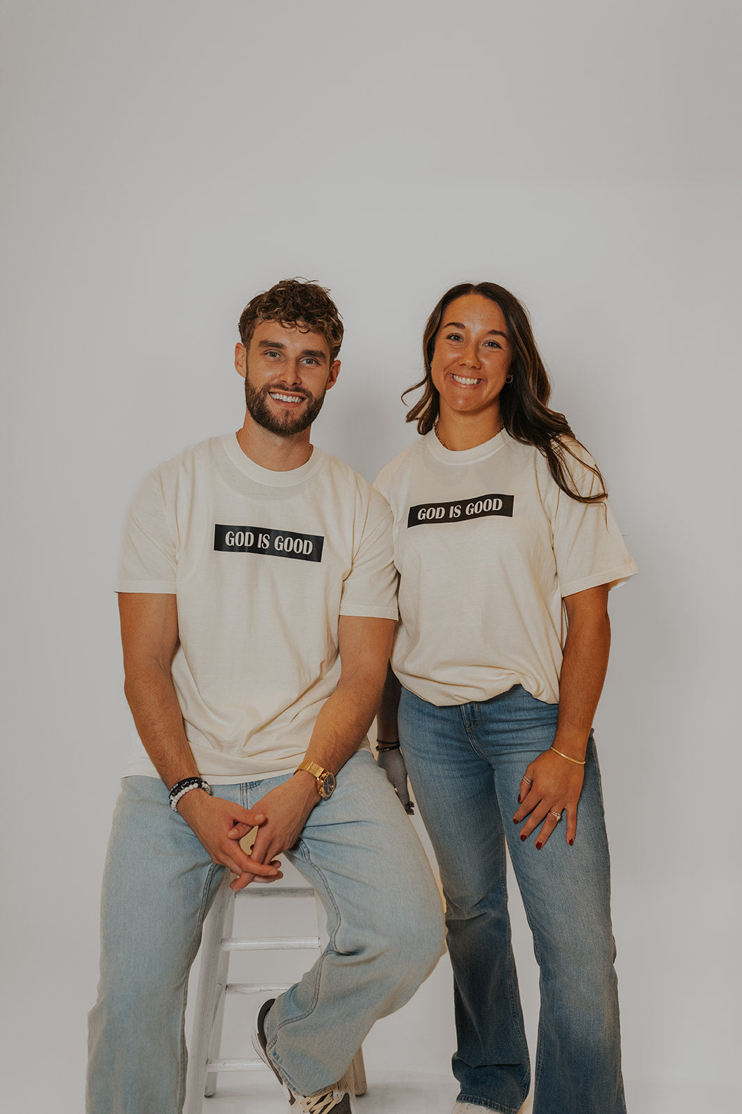 GiG Block Tee - Ivory
